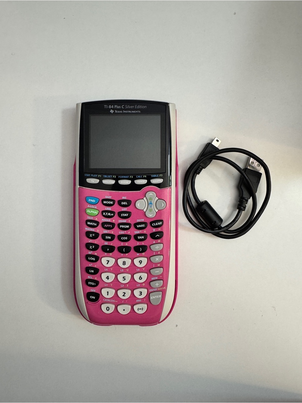 Texas Instruments TI-84 Plus C Silver Edition Graphing Calculator - Pink